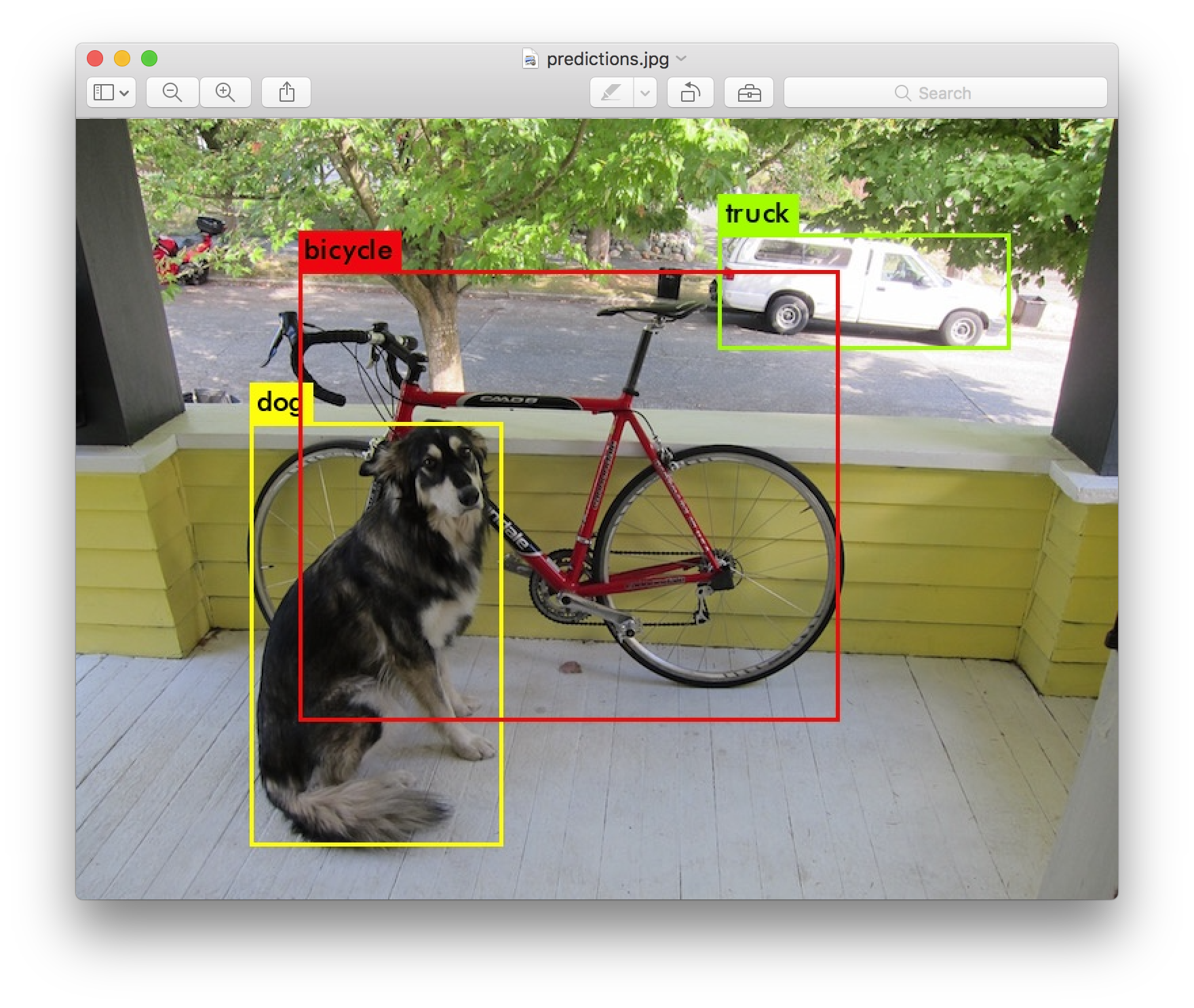 AI Machine Learning Object Detection Sample