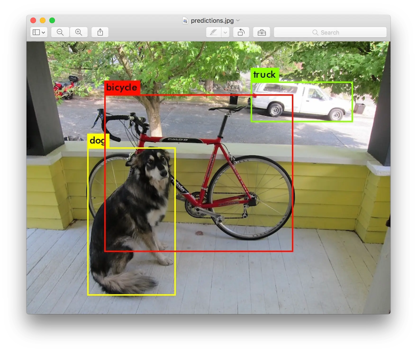 AI Machine Learning Object Detection Sample