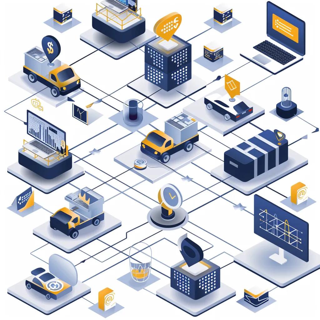 Visual representation of DAG blockchain use cases including finance, IoT, and supply chain management