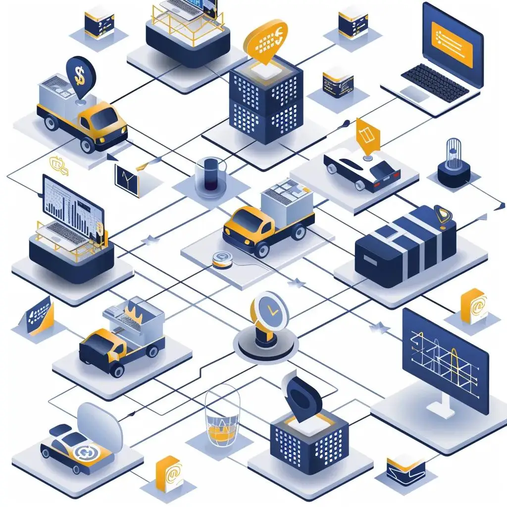 Visual representation of DAG blockchain use cases including finance, IoT, and supply chain management