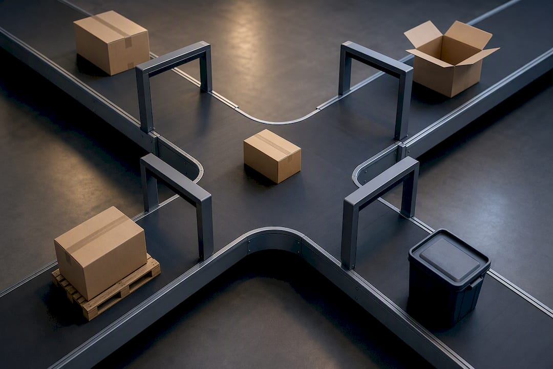 Four-way automated returns decision flow
