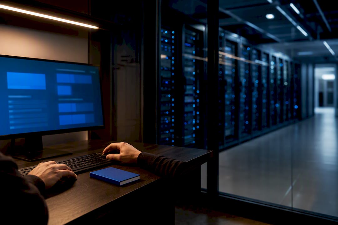 Engineer monitoring enterprise machine learning operations