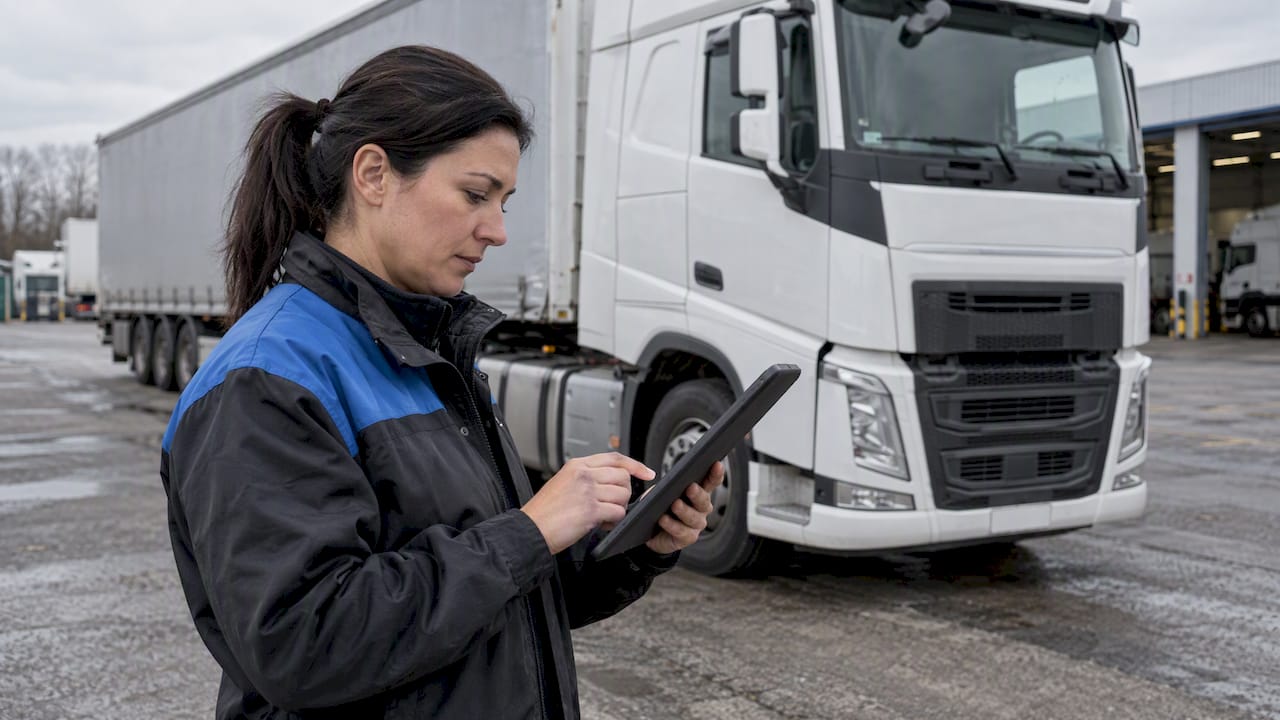 Fleet analyst reviewing trip fuel results