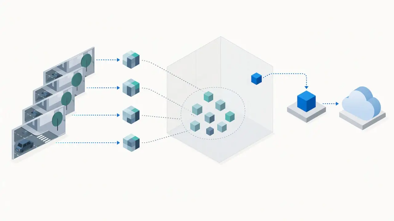 Video embeddings compared with a local normal-pattern index