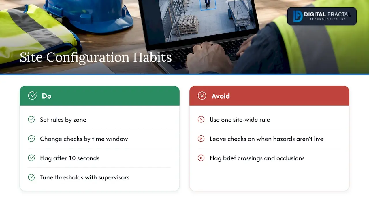 Configure for the site, not the demo — overview diagram