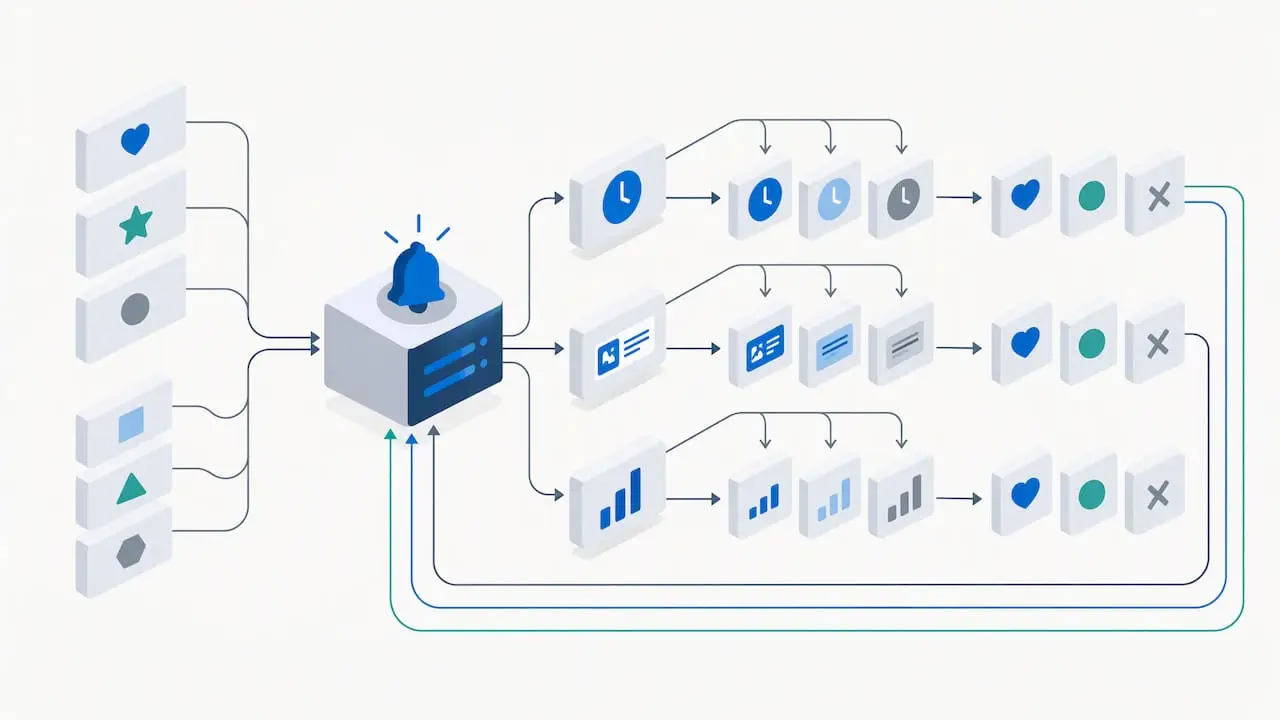 AI adapting notification timing content frequency