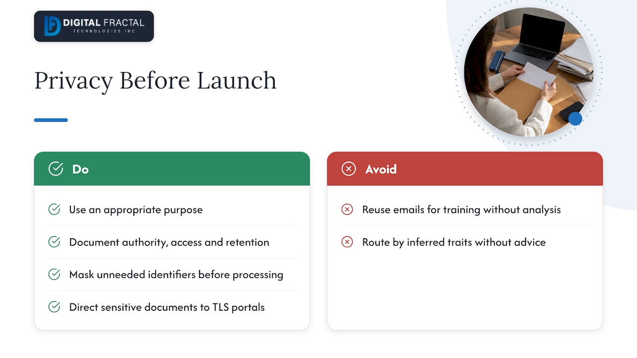 Canadian privacy and security: what to settle before launch — overview diagram